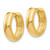 14k White Gold  Round Hinged Hoop Earrings TM612