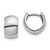 14k White Gold Round Hinged Earrings TM618