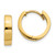14k White Gold Round Hinged Hoop Earrings TM623