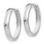 14K White Gold Hinged Hoop Earrings TM631