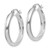 14k Polished 2x75mm Lightweight Round Tube Hoop Earrings TF578