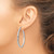 14k Rose Gold Diamond Cut Hoop Earrings TF651