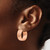 14k Tri-color Light Twisted Hoop Earrings TF653