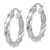 14K Two-Tone Polished Twisted Hoop Earrings TF677