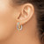 14K Tri-color Polished Post Hoop EarringTF712