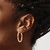 14k Rose Gold Round Hinged Hoop Earrings TF760