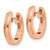 14k Rose Gold Round Hinged Hoop Earrings TF767