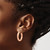 14k Rose Gold Polished 4mm Tube Hoop Earrings TF826
