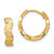 14K Textured Hoop Earrings TL1130