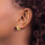 14K Textured Hoop Earrings TL1131