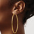 14k Polished 2x75mm Round Tube Hoop Earrings TF550