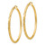 14k Diamond-cut Hoop Earrings TF562