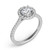 14KT Gold Diamond Engagement Ring Setting  EN7370-75PL