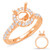 14KT Gold Diamond Engagement Ring Setting  EN7891-15RG
