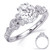 14KT Gold Diamond Engagement Ring Setting  EN7959-8X6MOVWG