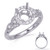 14KT Gold Diamond Engagement Ring Setting  EN8067-125RDWG