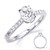14KT Gold Diamond Engagement Ring Setting  EN8179-7X5MOVWG