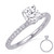 14KT Gold Diamond Engagement Ring Setting  EN8335-50WG