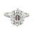 14KT Gold Diamond Engagement Ring Setting  EN8346-62X42WG