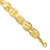 Leslie's Sterling Silver Gold-tone Textured with 2in ext Bracelet