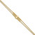 Leslie's 14K Polished D/C Beaded 2-strand with 1in ext Bracelet