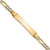 14k with Rhodium Children's Pavé Figaro Link ID Bracelet