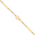 14K Polished Paperclip Link with Circle and Bar 8.25in Bracelet