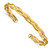 Leslie's 14k Polished Braided Cuff Bracelet