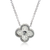 14K White Gold Flower Diamond Necklace 0.55 CTW