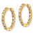 14k AA Diamond Hinged Hoop Earrings