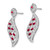 Gemstone & Diamond Wave Post Earrings