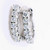 14K White Gold Diamond Hoop Earrings 0.79 CTW