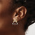 14k Polished Double Triangle Diamond Post Earrings