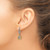 14k Two-tone Oval Cluster Diamond Leverback Earrings
