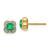 14k Diamond and Emerald Fancy Earrings