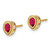 14k Ruby and Diamond Earrings