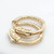 14K Yellow Gold Diamond Hoop Earrings 0.55 CTW