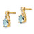 14K Aquamarine and Diamond Earrings