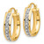 14k Diamond Fascination Round Hoop Earrings