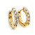 14K Yellow Gold Diamond Huggie Earrings 0.55 CTW