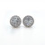 Diamond Cluster Flower Stud Earrings in 14K White Gold  0.60 CTW