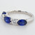 18KT White Gold Diamond and Sapphire Band in 18KT White Gold 2.20 CTW