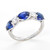 18KT White Gold Diamond and Sapphire Band in 18KT White Gold 2.20 CTW