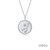 Lafonn Zodiac Constellation Coin Necklace, Virgo