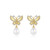 Lafonn Statement Butterfly with Cultured Freshwater Pearl Drop Earrings