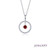 Lafonn January Birthstone Reversible Open Circle Necklace