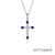 Lafonn September Birthstone Cross Necklace