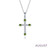 Lafonn August Birthstone Cross Necklace