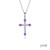 Lafonn June Birthstone Cross Necklace