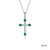 Lafonn May Birthstone Cross Necklace